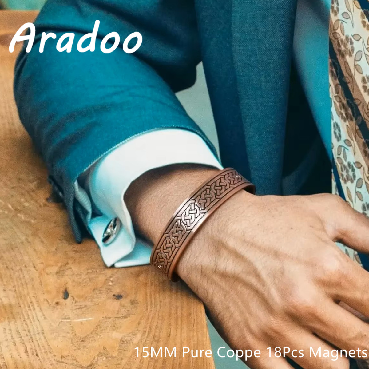 Therapy Health And Wellness - ARADOO خمر النحاس النقي سوار مغناطيسي