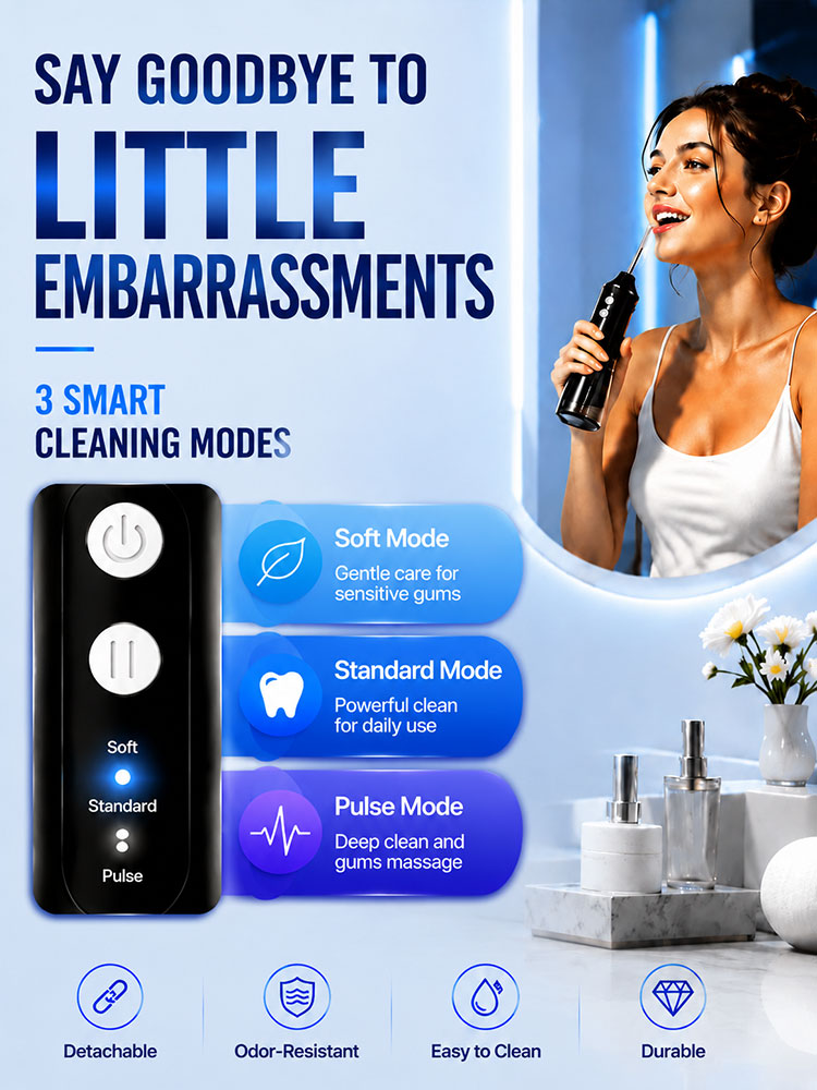 جهاز تنظيف الأسنان المحمول بثل - مراجعة Oral Irrigator Flosser وسعره